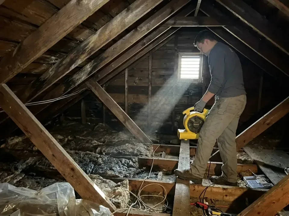attic-water-damage-drying-proc-007 — frequently asked questions, Emergency Water Extraction & 24/7 Flood Response in Bellmea…